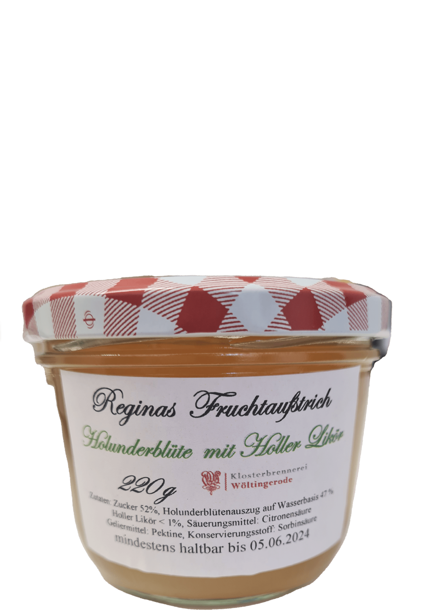 Reginas Fruchtaufstrich Holunderblüte mit Holler Likör Wöltingerode