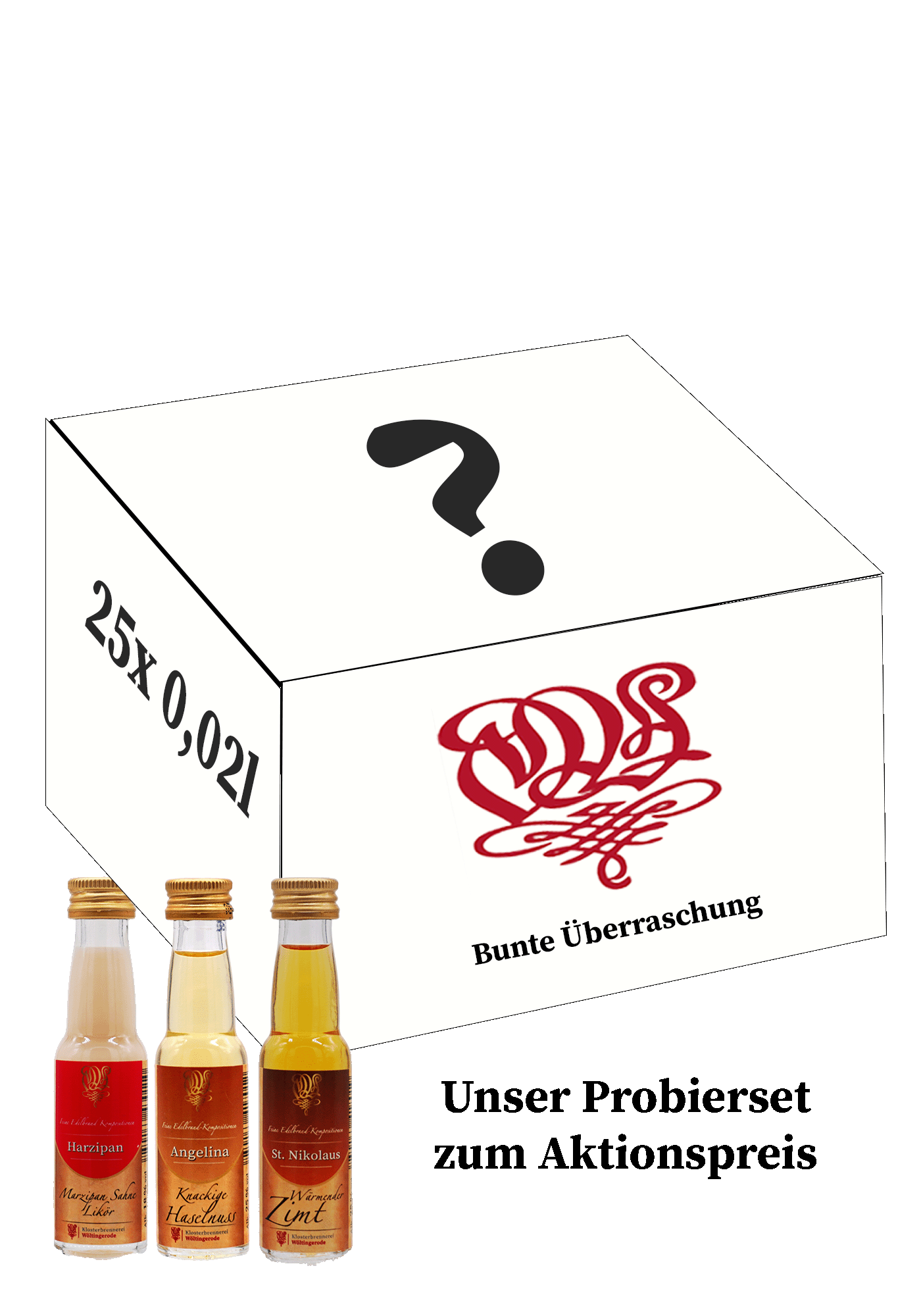 Bunte Überraschung Würfelbox Wöltingerode Probierpaket